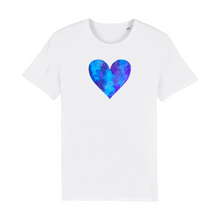 Load image into Gallery viewer, Violets are Blue Organic Cotton T-Shirt - XS / White - PLANET JOY
