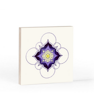 Load image into Gallery viewer, Lavender Honey Mandala Birch Wood Print - 6x6 - PLANET JOY
