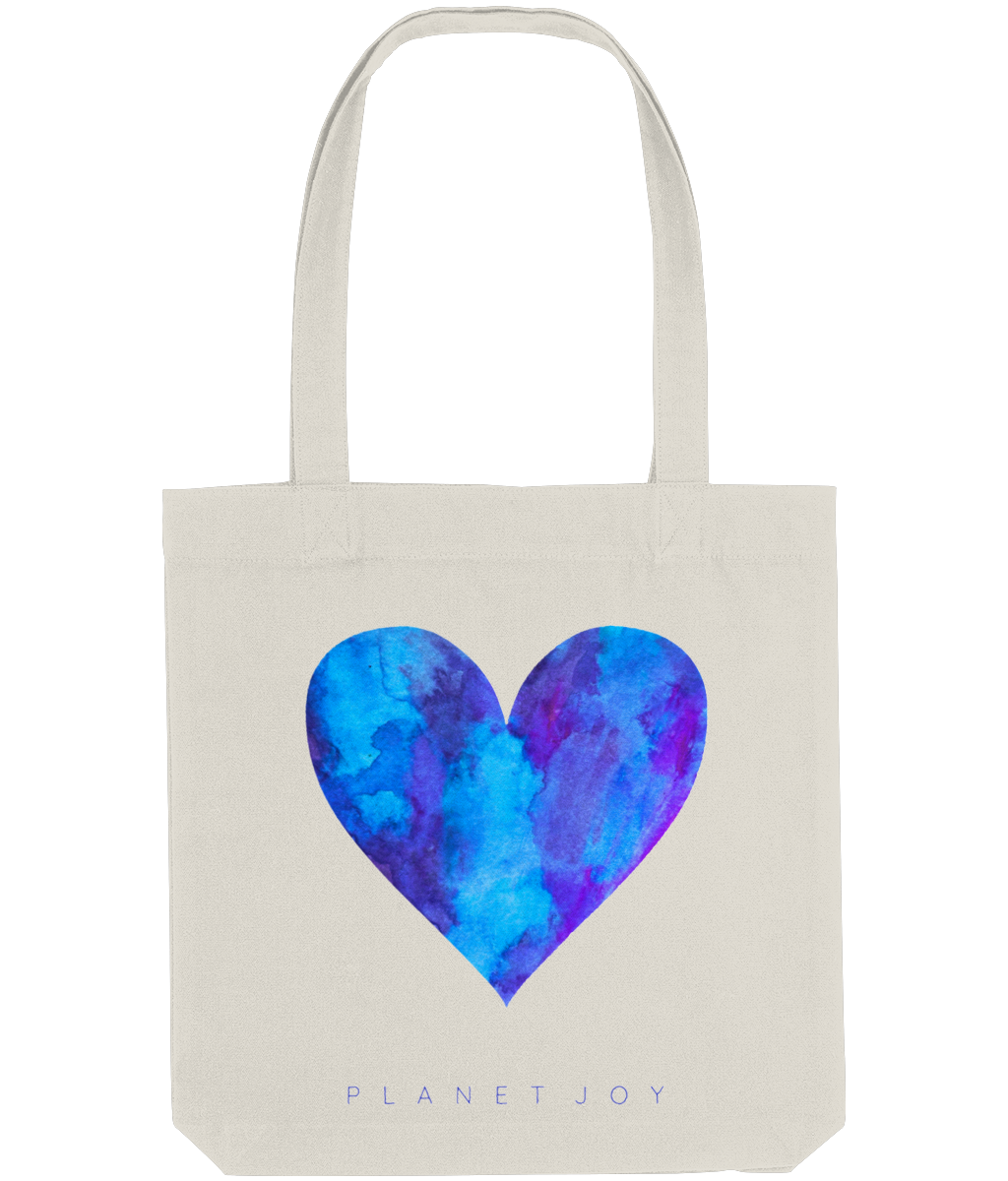 Violets are Blue Tote Bag - Natural - PLANET JOY