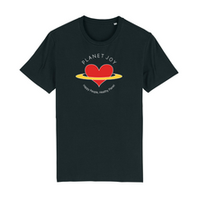 Load image into Gallery viewer, Planet Joy Organic Cotton T-Shirt - XS / Black - PLANET JOY
