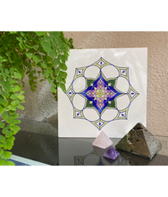 Load image into Gallery viewer, Star Flower Mandala Birch Wood Print - PLANET JOY
