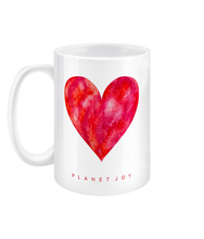 Load image into Gallery viewer, Strawberry Kisses 15oz Mug - PLANET JOY
