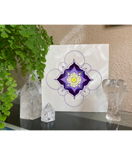 Load image into Gallery viewer, Lavender Honey Mandala Birch Wood Print - PLANET JOY
