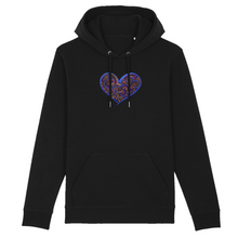 Load image into Gallery viewer, Joyful Heart Organic Cotton Hoodie - S / Black - PLANET JOY
