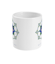 Load image into Gallery viewer, Star Flower Mandala 11oz Mug - PLANET JOY
