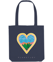 Load image into Gallery viewer, Water Blessings Tote Bag - Midnight Blue - PLANET JOY
