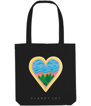 Load image into Gallery viewer, Water Blessings Tote Bag - Black - PLANET JOY
