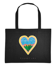 Load image into Gallery viewer, Water Blessings Shopping Bag - Black - PLANET JOY
