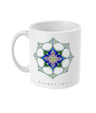 Load image into Gallery viewer, Star Flower Mandala 11oz Mug - PLANET JOY
