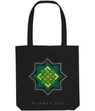 Load image into Gallery viewer, Rebirth Mandala Tote Bag - Black - PLANET JOY
